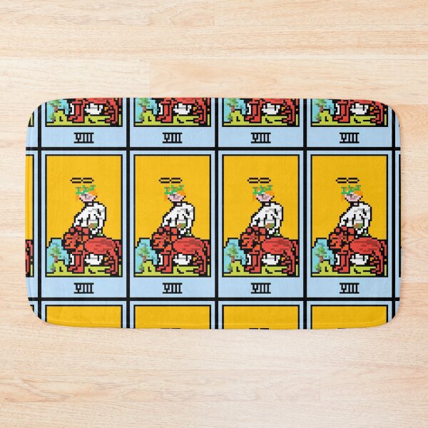 Item preview, Wait, is this pixel art tarot? Yellow - Major Arcana 'The Strength' (Design for T-shirt, stickers and other accessories) designed and sold by Pixel Waite.