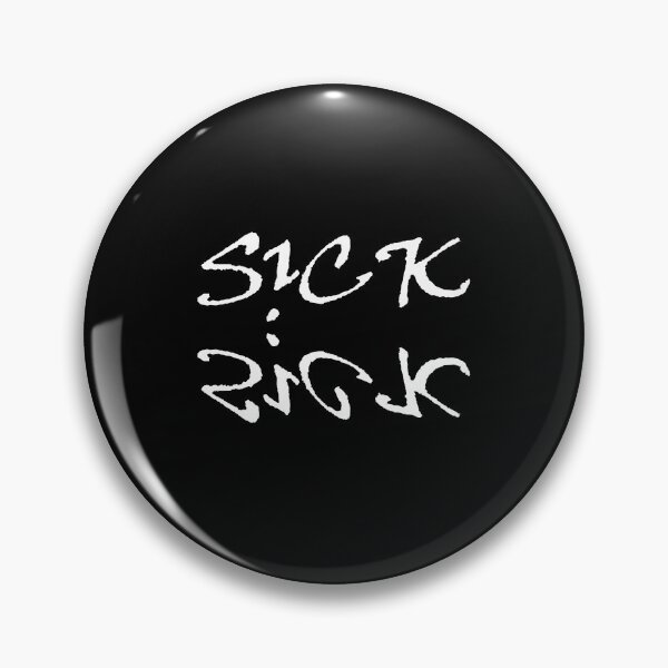 Item preview, Sickick Sick Kick S!ck!ck Mirror Effect White Clasic designed and sold by TheGreedyCrypto.