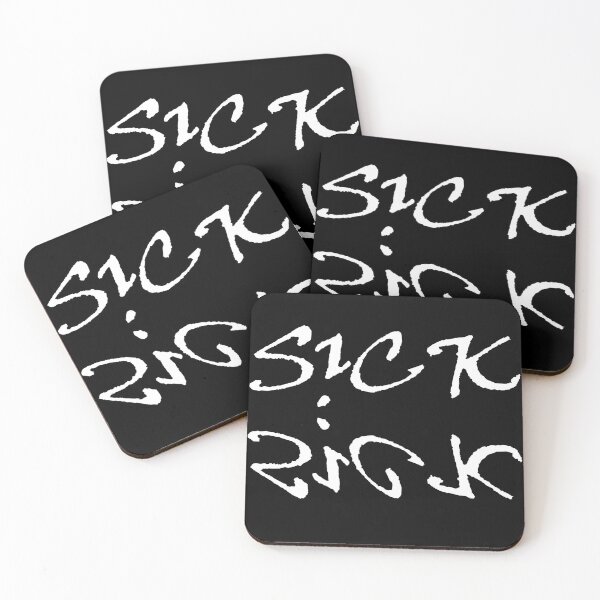Item preview, Sickick Sick Kick S!ck!ck Mirror Effect White Clasic designed and sold by TheGreedyCrypto.