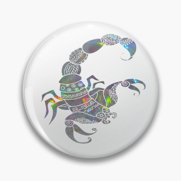 Item preview, Scorpio Zodiac Symbol Silhouette Design With October Birthstone Opal Background  designed and sold by TacoRose.