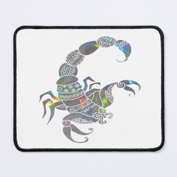 Item preview, Scorpio Zodiac Symbol Silhouette Design With October Birthstone Opal Background  designed and sold by TacoRose.