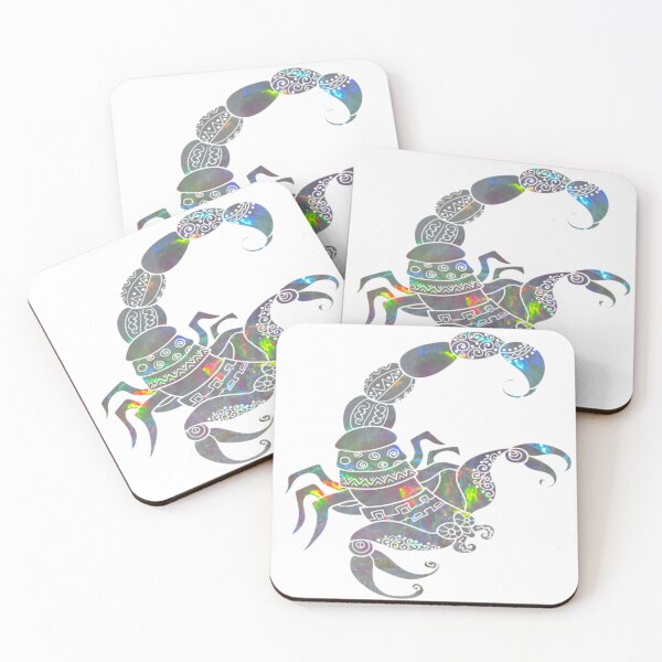 Item preview, Scorpio Zodiac Symbol Silhouette Design With October Birthstone Opal Background  designed and sold by TacoRose.