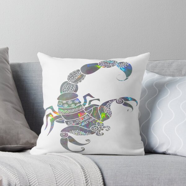 Item preview, Scorpio Zodiac Symbol Silhouette Design With October Birthstone Opal Background  designed and sold by TacoRose.
