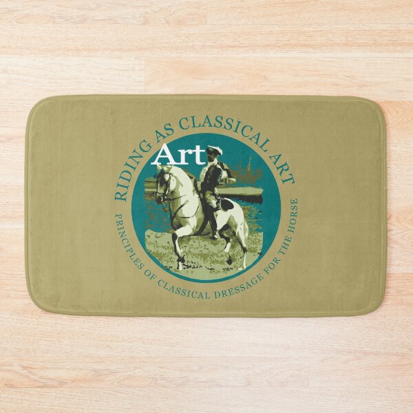 Item preview, Tradtional Classical Dressage as Art Logo, White Horse in a Circle. Perfect Gift for Horse Lovers  designed and sold by DappleDesign.