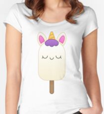 Foodiecorn: popsicle Women's Fitted Scoop T-Shirt