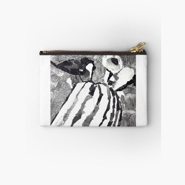 Item preview, Bird on Cactus in Charcoal ripped bits designed and sold by Michi Donaho.