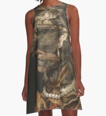 Giuseppe Arcimboldo - Water 1566 A-Line Dress