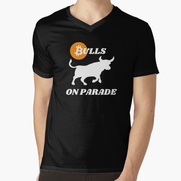 bulls on parade - bitcoin trading - crypto bitcoin - crypto art - black t-s...