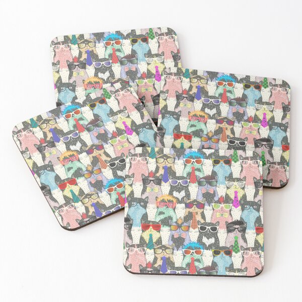 Item preview, Cool Cats Pattern designed and sold by Teecha.