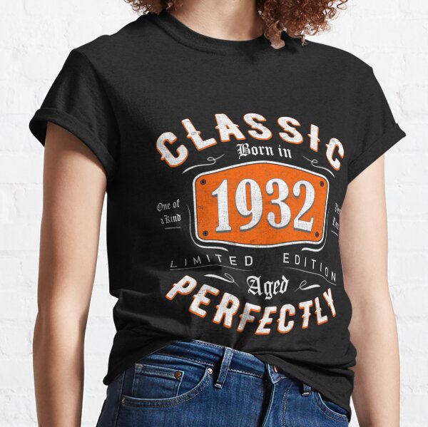 90Th Birthday Women 90 Year Old Vintage 1932 Classic T-Shirt