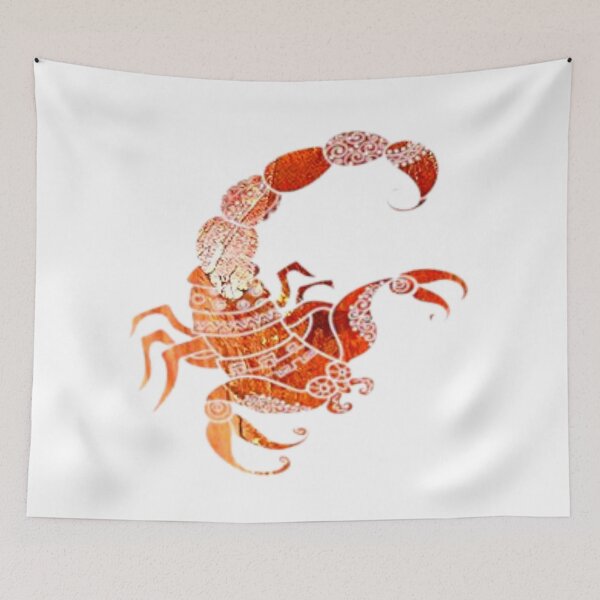 Item preview, Scorpio Zodiac Symbol Silhouette Design With November Birthstone Topaz Background  designed and sold by TacoRose.
