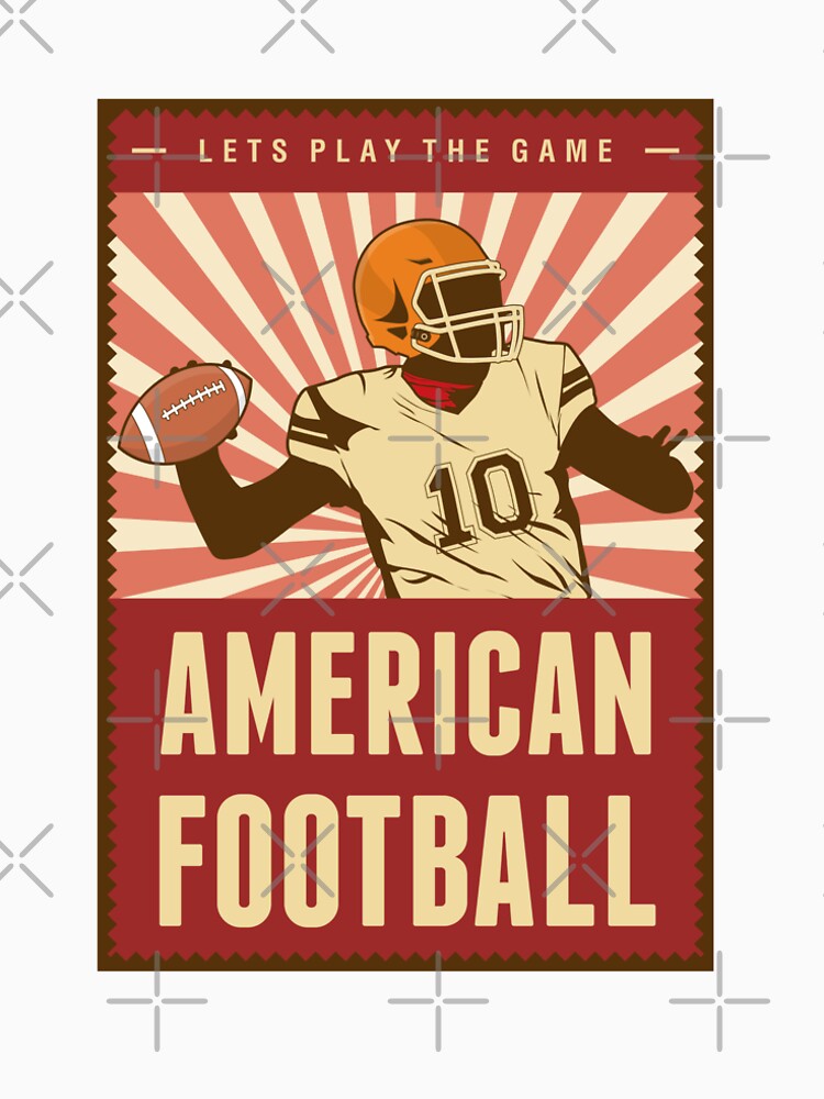 American Football Player Premium T-Shirt for Sale by OikieToikie