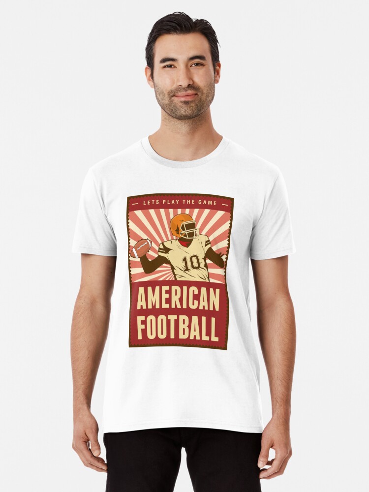 American Football Player Premium T-Shirt for Sale by OikieToikie