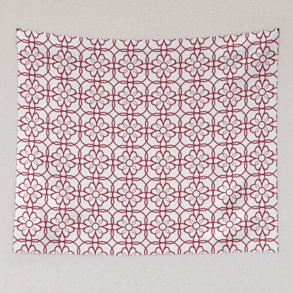 Item preview, Crimson Red Flower Flourish Pattern (Reverse) designed and sold by Jared Davies.