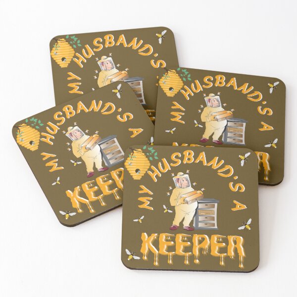 Item preview, funny beekeeper design - My husband's a keeper designed and sold by dsrdirect.