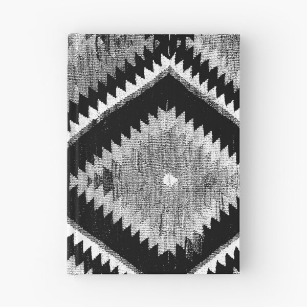 Item preview, Vintage Kilim fragment ethnic textile geometric black white rug ethnic pattern designed and sold by Talalp.