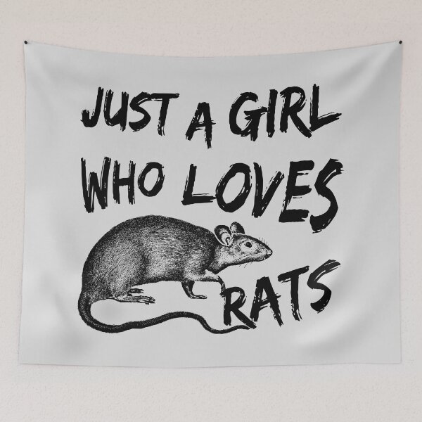 Item preview, Just A Girl Who Loves Rats designed and sold by SkyAfterDusk.