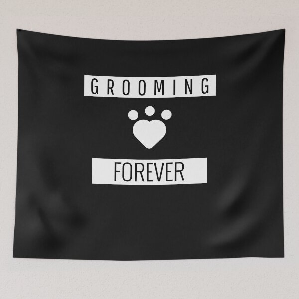 Item preview, A funny bloodhound dog grooming mantrailing T-shirt Grooming forever designed and sold by MayaAndNora.