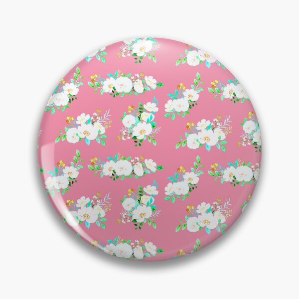 Item preview, White Flowers with Pink Background designed and sold by Right-Stop.
