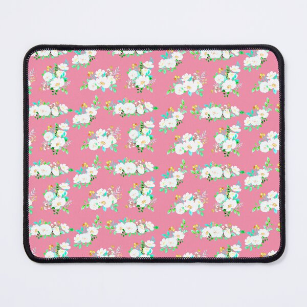 Item preview, White Flowers with Pink Background designed and sold by Right-Stop.