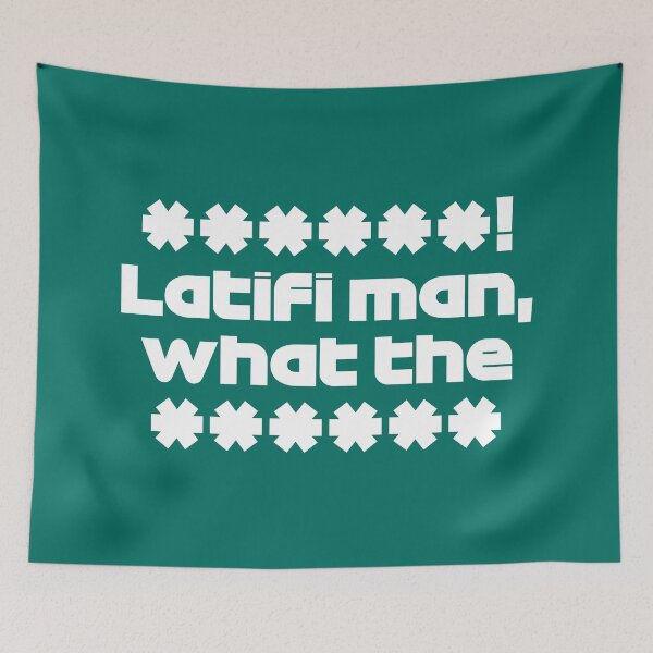 Item preview, Latifi Man! STR. - Best Team Radio Australian GP 2022 Season (White/Green Emerald BG) designed and sold by FilipeFerreira.