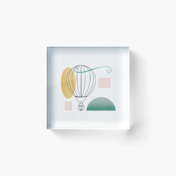 Item preview, Hot Air Balloon Line Art designed and sold by MoTekent.