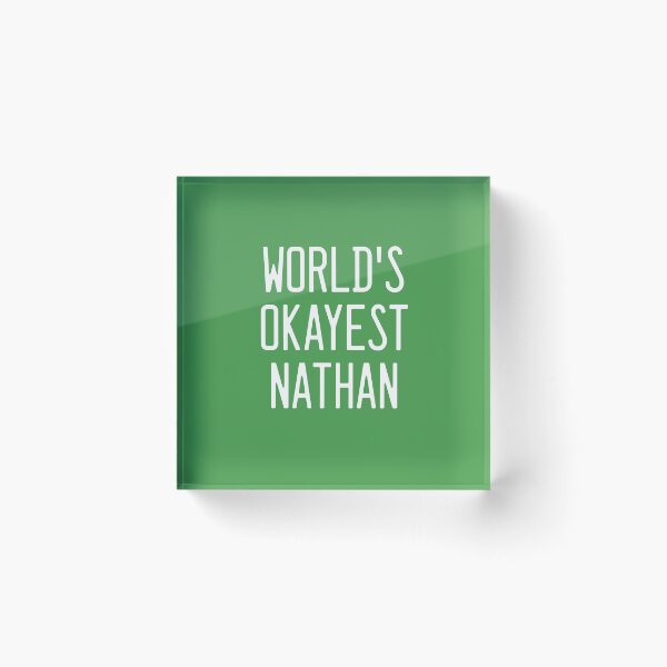 Item preview, World's Okayest Nathan designed and sold by TimespunThreads.