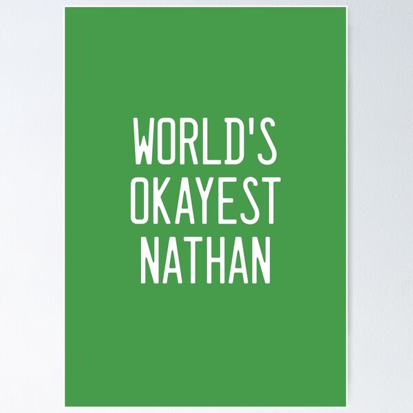 Item preview, World's Okayest Nathan designed and sold by TimespunThreads.