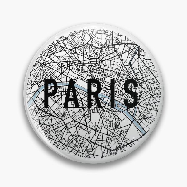Item preview, Minimalist map of Paris designed and sold by Atelier Girouette .