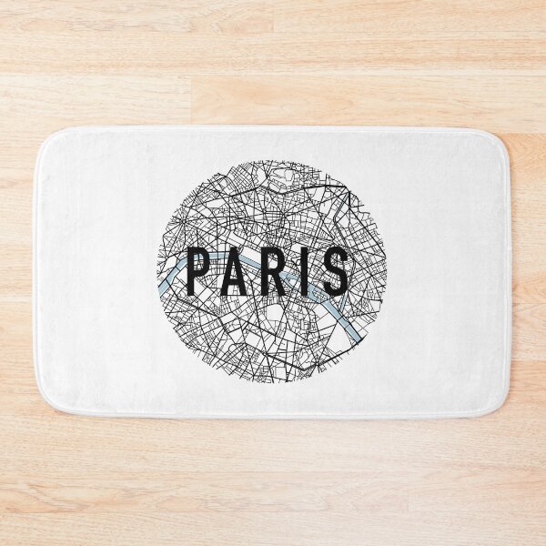 Item preview, Minimalist map of Paris designed and sold by Atelier Girouette .