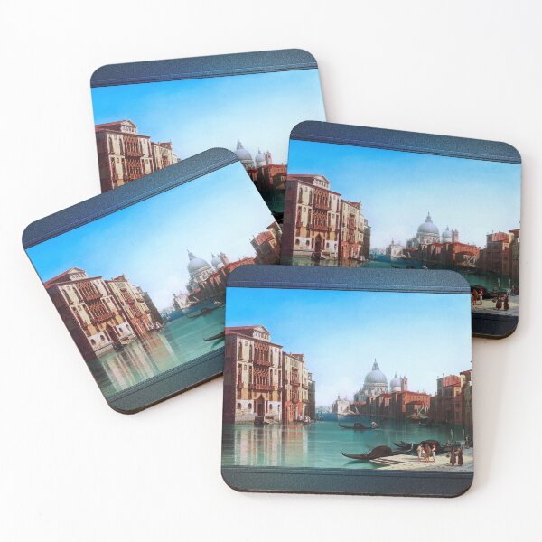 Item preview, View of Canal Grande in Venice by Gustaf Wilhelm Palm Remastered Xzendor7 Classical Art Old Masters Reproductions designed and sold by Xzendor7 Digital Art Creations.
