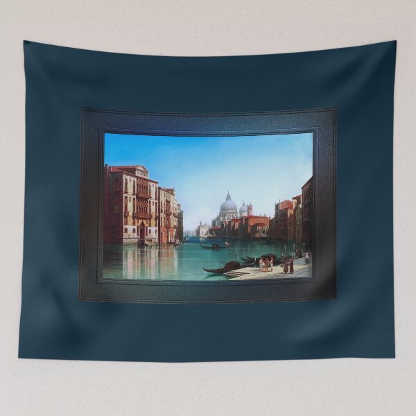 Item preview, View of Canal Grande in Venice by Gustaf Wilhelm Palm Remastered Xzendor7 Classical Art Old Masters Reproductions designed and sold by Xzendor7 Digital Art Creations.
