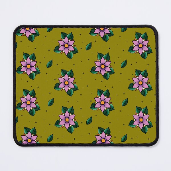 Item preview, Old School Tattoo Flower Pattern designed and sold by SoulArtLove.