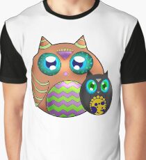 Duo Hiboux Graphic T-Shirt