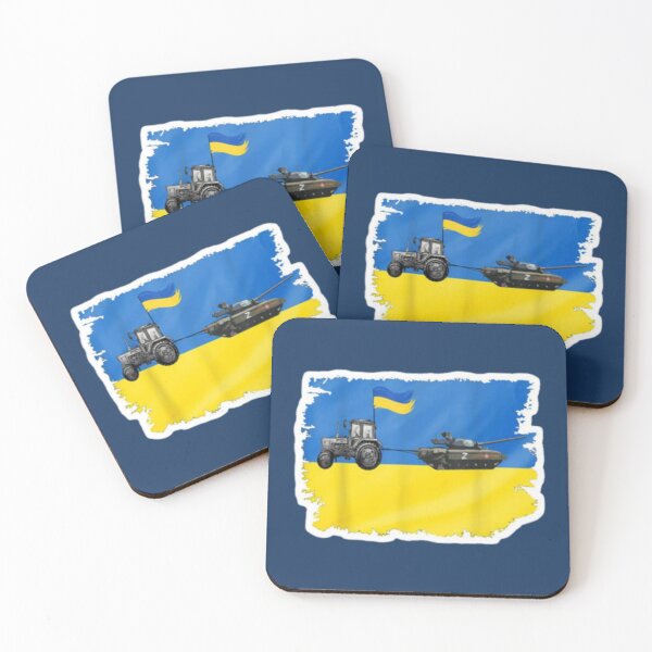 Item preview, ukrainian tractor pulling tank                     designed and sold by Hsiesofa.