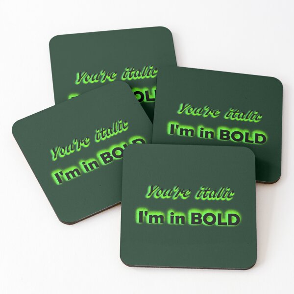 Item preview, You&x27;re italic I&x27;m in bold, billie  designed and sold by TamsSweetLife.