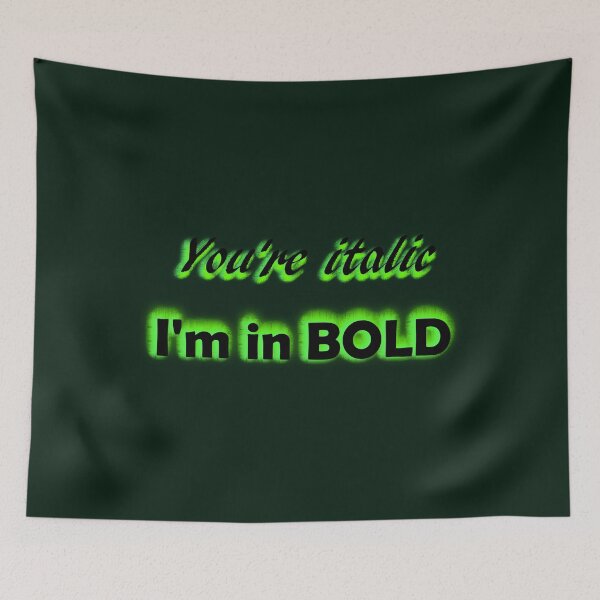 Item preview, You&x27;re italic I&x27;m in bold, billie  designed and sold by TamsSweetLife.