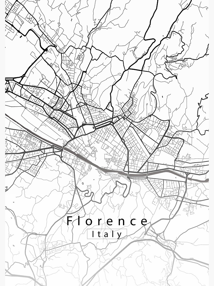 "Florence Italy City Map" Poster for Sale by RobinNiemczyk Redbubble