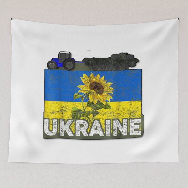 Item preview, ukrainian tractor pulling tank                 designed and sold by Hsiesofa.