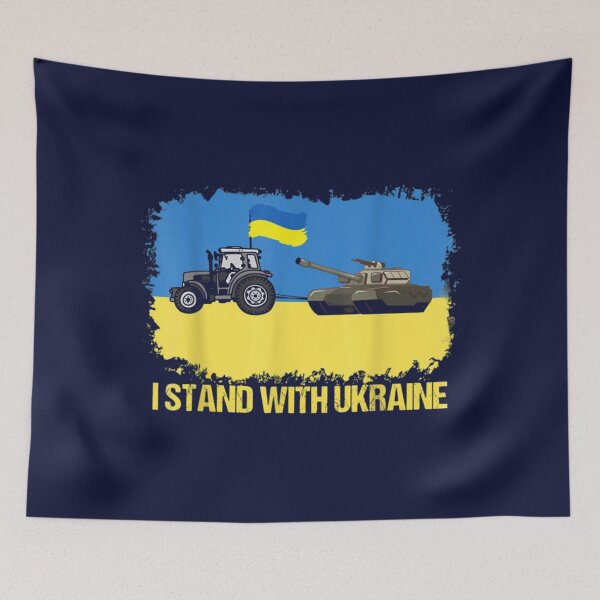 Item preview, ukrainian tractor pulling tank             designed and sold by Hsiesofa.