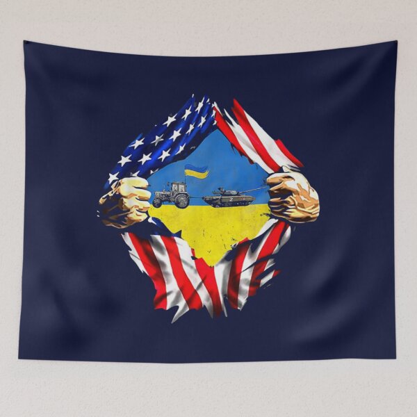 Item preview, ukrainian tractor pulling tank         designed and sold by Hsiesofa.