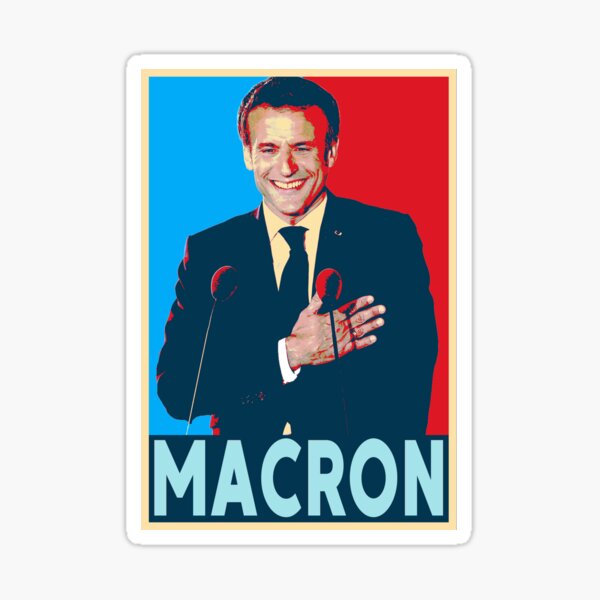 Emmanuel Macron remporte l'élection présidentielle française Sticker