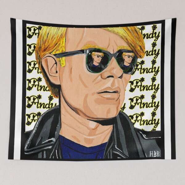 Item preview, Andy Warhol in Sunglasses, Trippy Hippie Pop Art designed and sold by HBBArtShop.