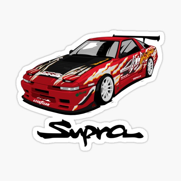 "Toyota Supra mk3" Sticker for Sale by w1gger Redbubble