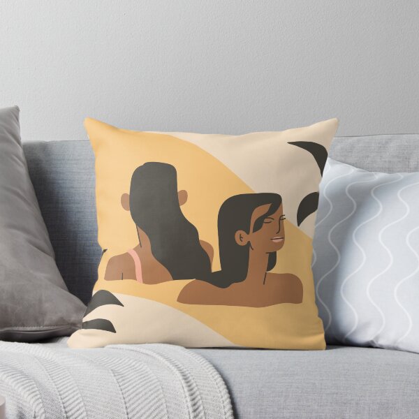 Item preview, illustrations print with bohemian beautiful girls swimming designed and sold by Anastasy-Helter.