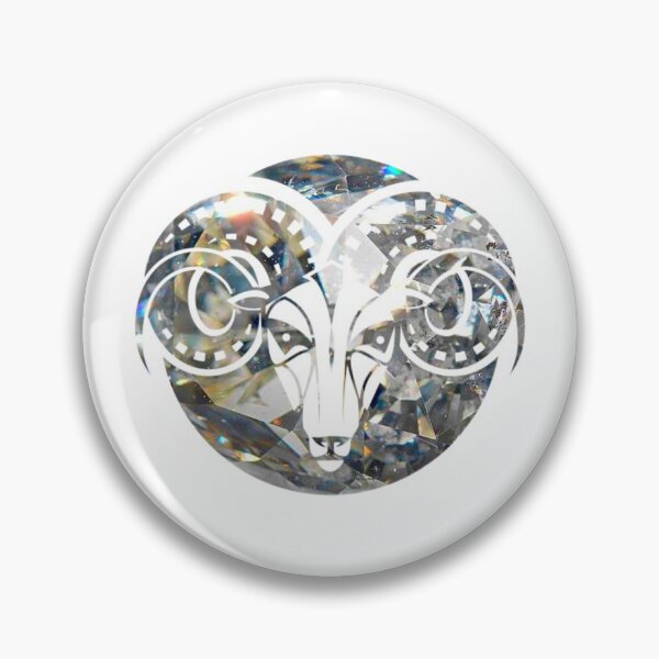 Item preview, Aries Zodiac Symbol Silhouette Design With April Birthstone Diamond Background  designed and sold by TacoRose.