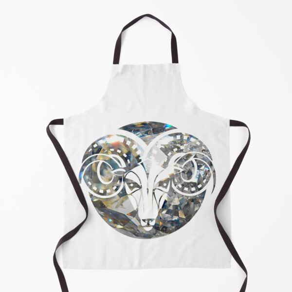 Item preview, Aries Zodiac Symbol Silhouette Design With April Birthstone Diamond Background designed and sold by TacoRose.