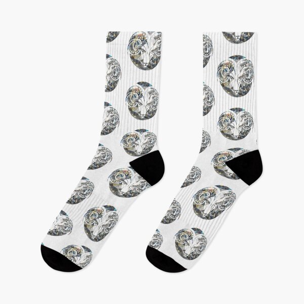 Item preview, Aries Zodiac Symbol Silhouette Design With April Birthstone Diamond Background  designed and sold by TacoRose.
