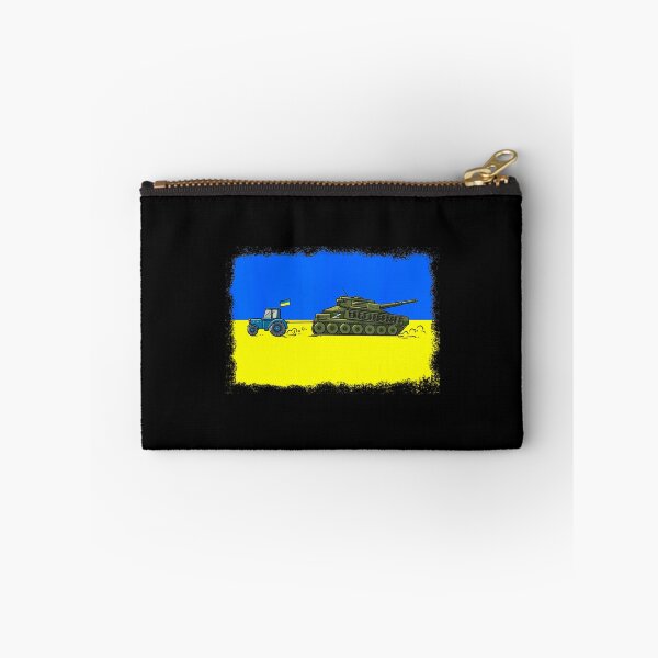 Item preview, Ukrainian Tractor Pulling Tank - Ukrainian Tractor Pulling Tank with Ukraine Flag - Zelensky Green            (1) designed and sold by Hsiesofa.