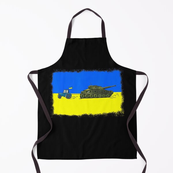 Item preview, Ukrainian Tractor Pulling Tank - Ukrainian Tractor Pulling Tank with Ukraine Flag - Zelensky Green (1) designed and sold by Hsiesofa.
